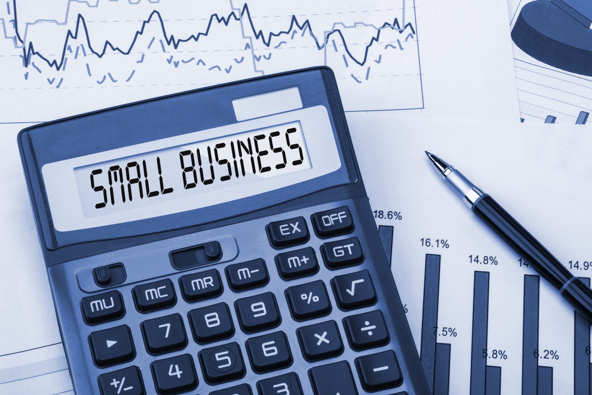small business displayed on calculator small business displayed on calculator